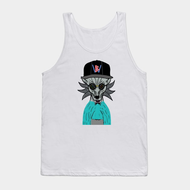 BussyWolves cool gray wolf with a sweater Tank Top by micho2591